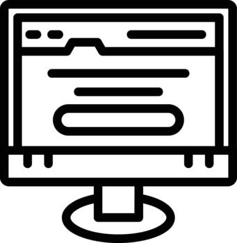 Computer Website Icon vector
