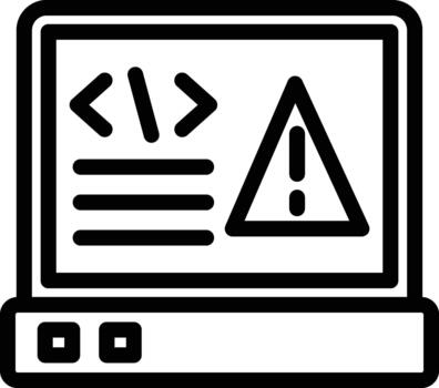 código error icono vector