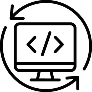 Programming Cycle Icon vector
