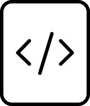 codificación idioma icono vector