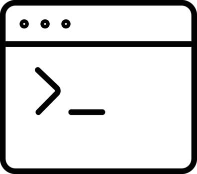 Command Line Icon vector