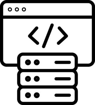 Backend Development Icon vector