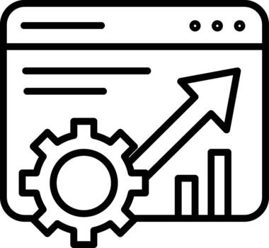 página mejoramiento icono vector