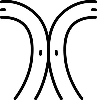 Split Road Icon vector