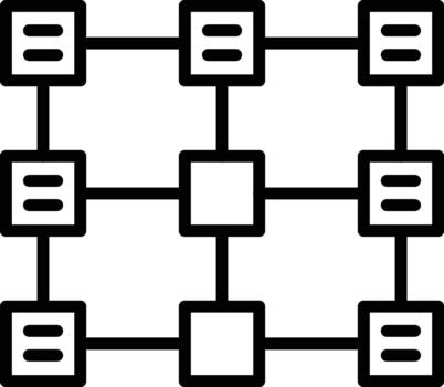 Structured Data Icon vector