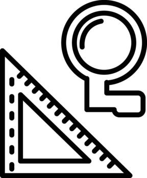 Geometry Tools Icon vector