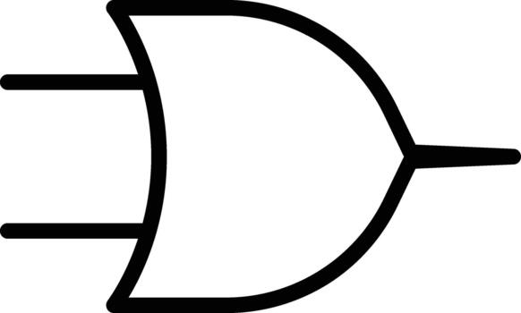 OR Gate Icon vector