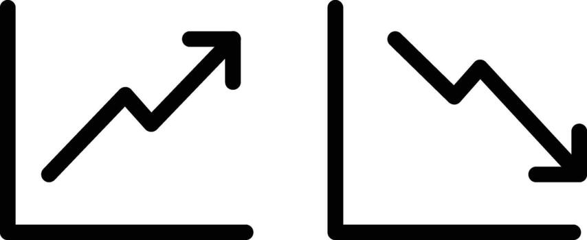 incrementar y disminución en Velocidad icono vector