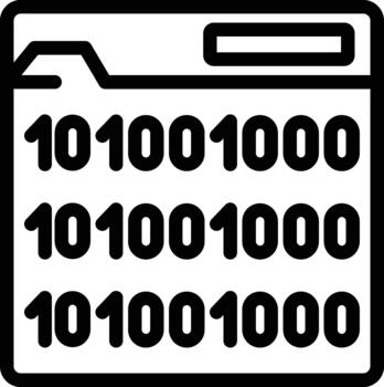 Binary Code Icon vector
