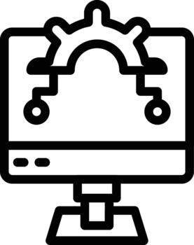 algoritmo detallado icono vector