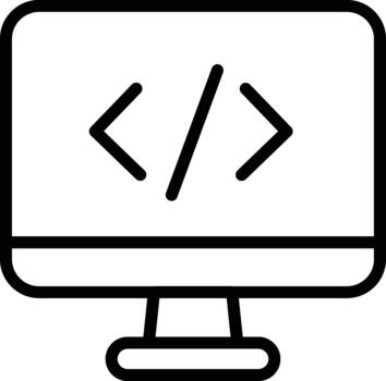 Programming Detailed Icon vector