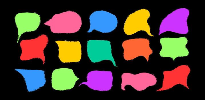 cómic habla burbujas vector