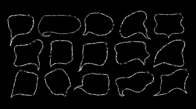 Message bubble set. vector