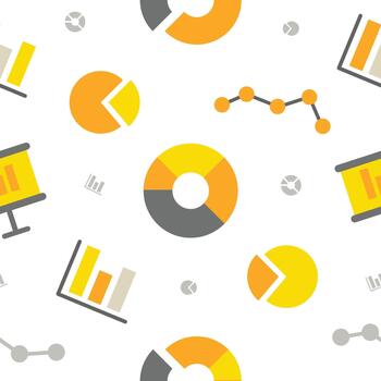financiero gráfico sin costura modelo vector