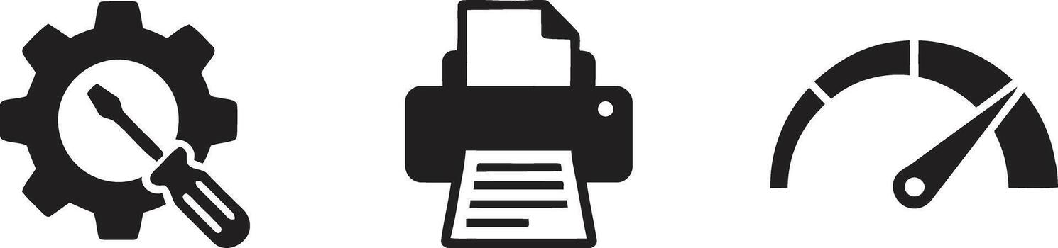 Icon representing optimization and performance vector