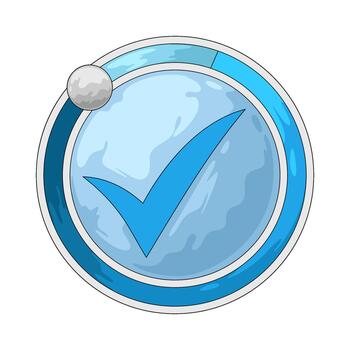 Check Mark Progress Indicator vector