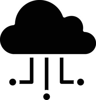 Cloud computing icon illustration vector