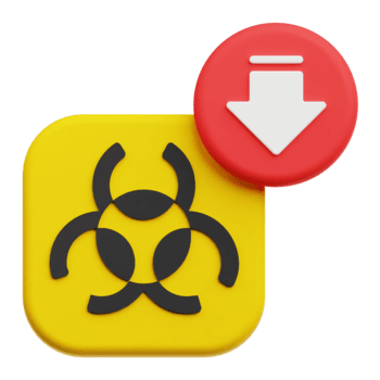 verringern biologisch Gefahr 3d Symbol isoliert auf transparent Hintergrund png