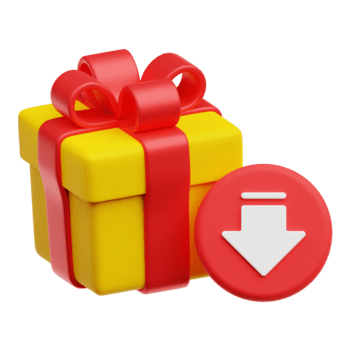 verringern Geschenk Box 3d Symbol isoliert auf transparent Hintergrund png