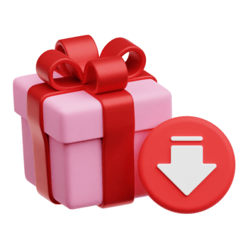 verringern Valentinstag Geschenk 3d Symbol isoliert auf transparent Hintergrund png