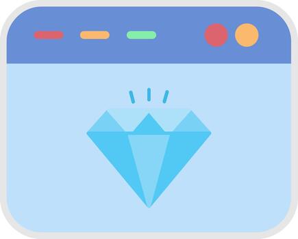 Web Browser User Interface Mark Symbol vector