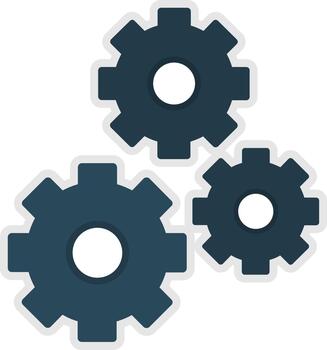 solución 3d interfaz forma icono vector