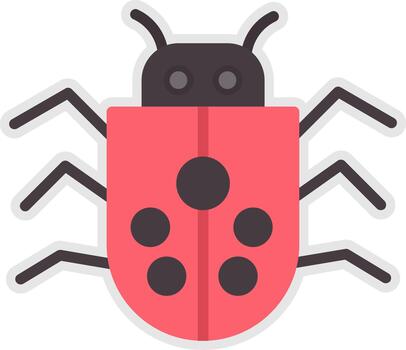 Bug Gradient Color Form Shape vector
