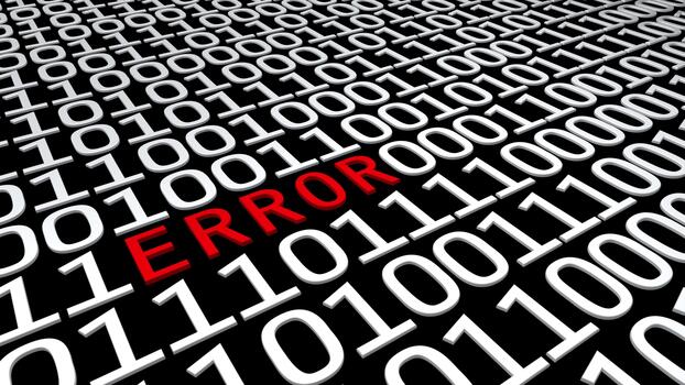 digitale binario dati errore. zeri quelli binario codice errore Messaggio. senza soluzione di continuità ciclo continuo animazione video