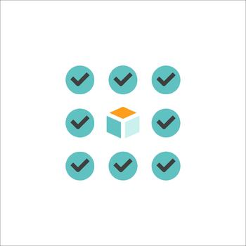 Checklist icon representing task completion vector