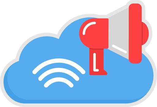 nube interactivo símbolo elemento vector