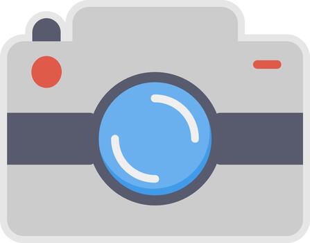 Camera Vibrant Visual Object Graphic vector