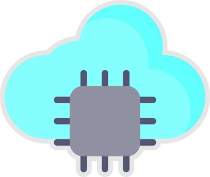 nube informática compacto web símbolo marca vector