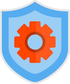 Shield Sleek Visual Mark Shape vector