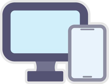 Responsive Subtle UI Graphic Element vector