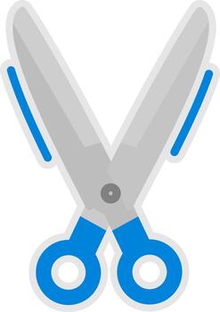 tijeras sutil ui gráfico elemento vector