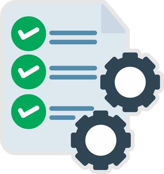 Data Processing Tech Styled Form Icon vector