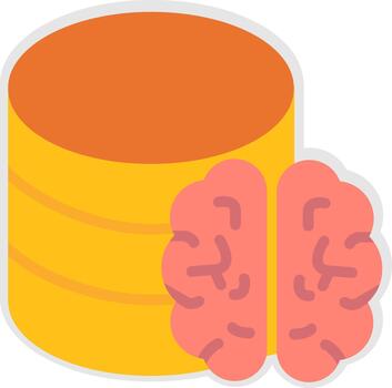 grande datos codificado ui símbolo marca vector