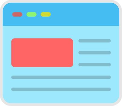 Browser Digital Tech Element Icon vector