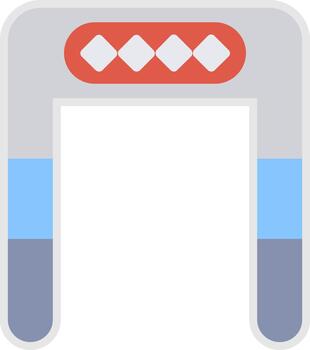 Security control Sharp Line Mark Icon vector