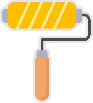 pintar rodillo usuario interfaz marca símbolo vector