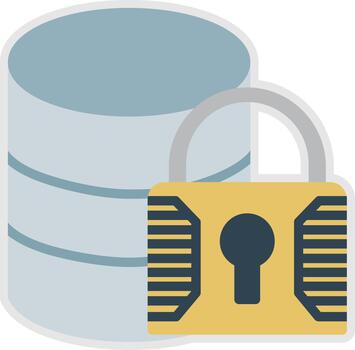 base de datos personalizado línea elemento símbolo vector