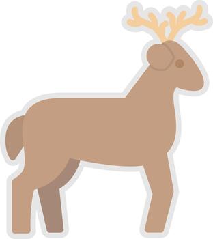 ciervo digital tecnología elemento icono vector