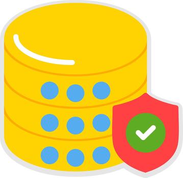 base de datos ui Insignia gráfico vector