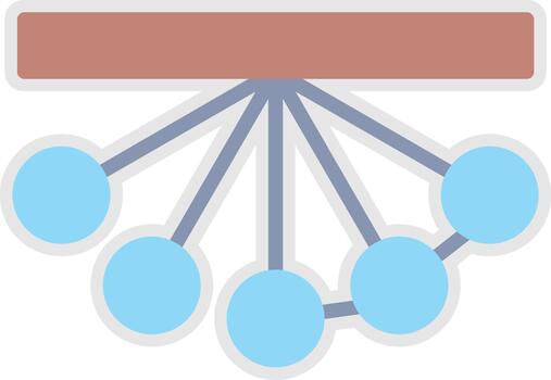 Pendulum Flat Symbol Design vector