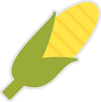 maíz moderno tecnología objeto gráfico vector