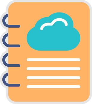 Cloud Minimal UI Element Icon vector