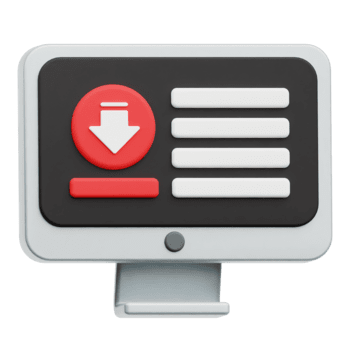 verminderen inhoud toezicht houden op 3d icoon geïsoleerd Aan transparant achtergrond png