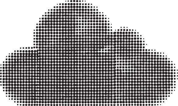 nube forma punto modelo vector