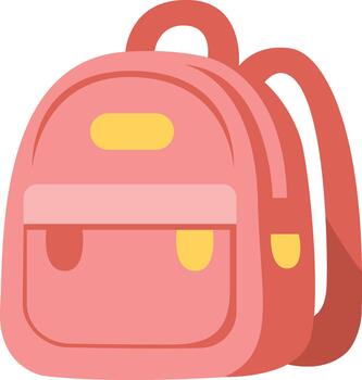 plano mochila icono vector