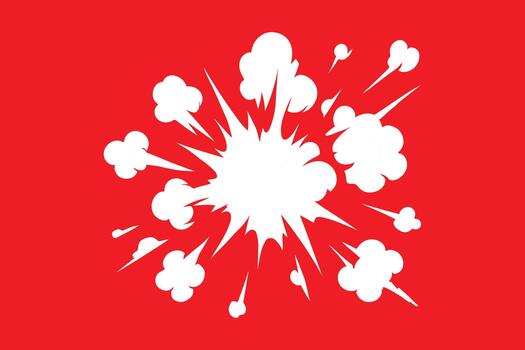 cómic explosión nube efecto ilustración vector